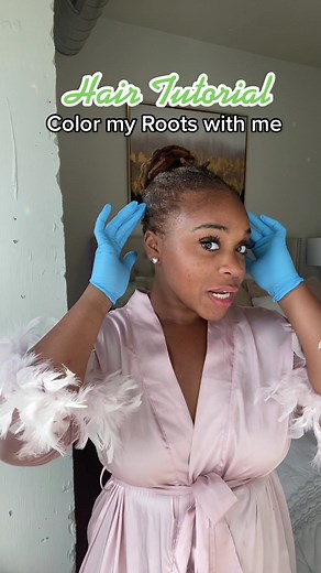 Coloring Hair with Dark and Lovely 380 Chestnut Blonde: Root Transformation