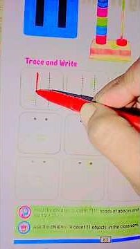 Trace Write Number 11 | Counting Activity for Kids# short