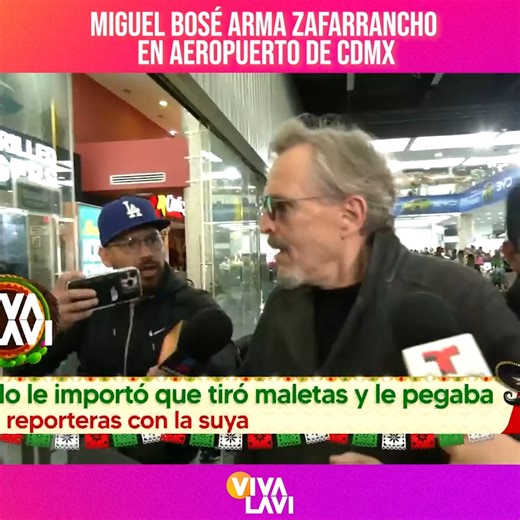 Miguel Bosé evitó responder a la prensa | #Vivalavi | Multimedios Televisión
