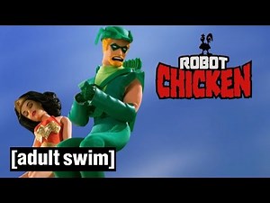 Green Arrow Crash Landing | Robot Chicken | Adult Swim