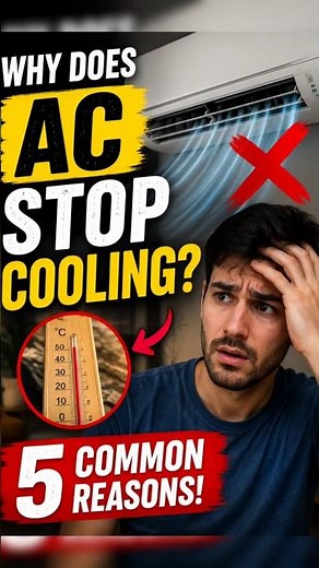 Why Does Your AC Stop Cooling? 🥶❌ (5 Common Reasons)