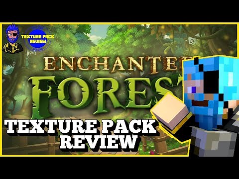 Daz Man Reviews Enchanted Forest Texture Pack In Minecraft Bedrock! Minecraft Texture Pack Review