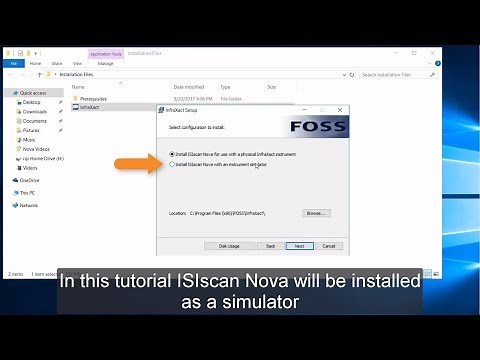 Installation and Setting up a Simulator - ISIscan Nova