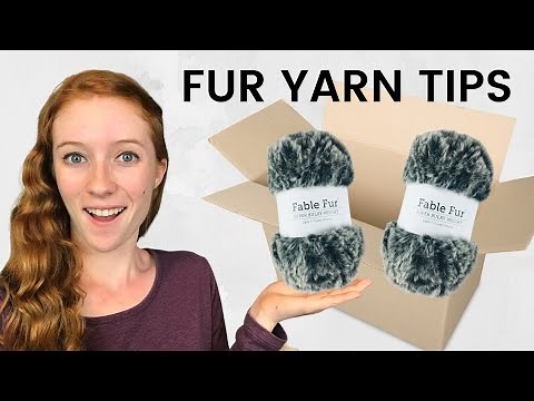 FABLE FUR YARN REVIEW + How to Crochet with Faux Fur Yarn!