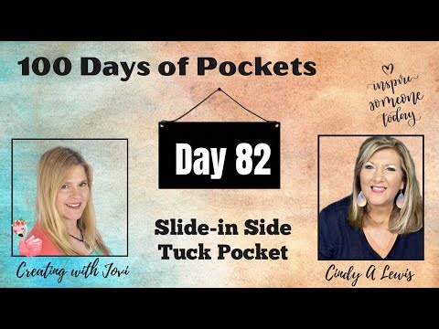 Day 82 of 100 Days of Junk Journal Pockets! Slide-in Side Tuck Pocket