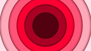 Motion graphics of circular shapes chasing overlapping colors that are moving up and down,Dynamic elements overlapping animation.
