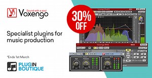 Save 30% on Voxengo's Span Plus, OVC-128, BMS and GlissEQ plugins