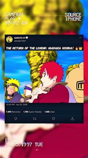 The return of the legend: Madara Uchiha 😈 #anime #narutoshippuden #itachi #madara #madarauchiha