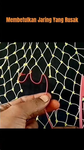 Viral❗Memperbaiki Jaring Yang Rusak teknik cepat #viralshorts #fyp #shorts #jalamania#jaring#popular
