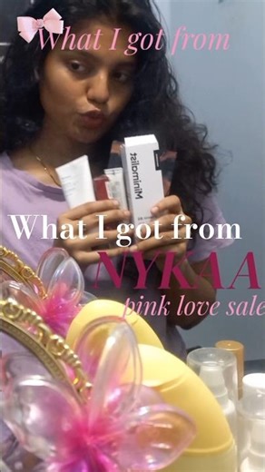 Nykaa haul🎀 ft. Pink love sale #nykaa #unboxing #makeup