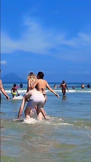 🏖️ BEACH WALK, Coast of São Paulo, Brazil #shorts