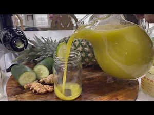 How to Detox and Rejuvenate with Pineapple|Cucumber|Ginger|Lime|Lesson #3|The Raina’s Kitchen
