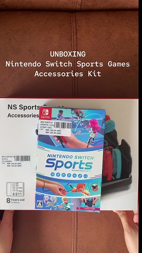 Unboxing Nintendo Switch Sports Games Accessories Kit