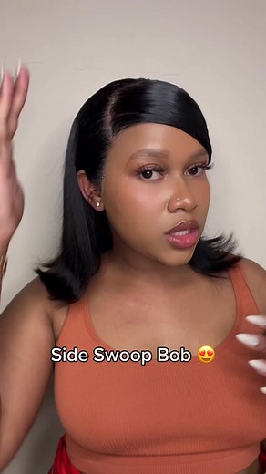 Achieve a Stunning 90's Side Swoop Look with Aligracehair Bob Wig