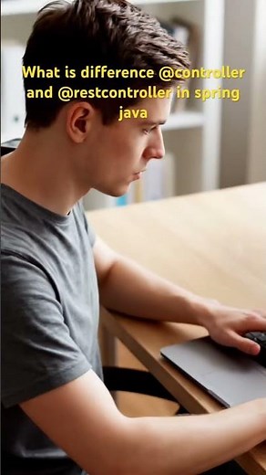 Difference between @controller and @restcontroller in spring java #interview #spring #springboot
