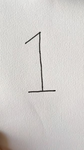 Number 1 easy drawing #art #youtubeshorts #kidstv #ytshorts #diy #kidsart #kidsvideo #kids #shorts