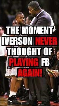 Allen Iverson TELLS a STORY of the MOMENT John Thompson TOLD him NOT PLAY football!🔥#shorts #nba
