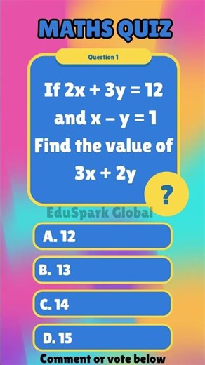 Simultaneous Equations Challenge (Math) #jamb2026 #jambpreparation #GCSEMath #WAECMath