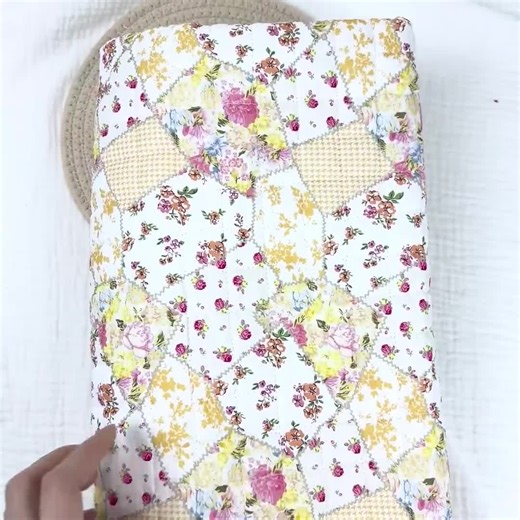 Quilted Floral Polyester Fabric – Soft Material for Sewing Clothes, Cushions, Bags, Book Covers & Handmade Crafts - Etsy