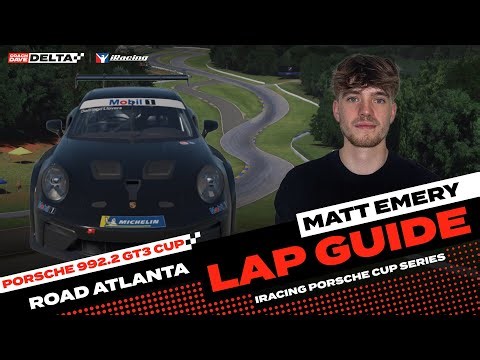 iRacing Lap Guide: Porsche 992.2 GT3 Cup at Road Atlanta