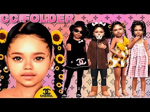 ✨ URBAN TODDLER CC FOLDER & SIM DOWNLOAD!! | HAIR, EDGES, CHANEL+MORE!! | SIMS 4 LOOKBOOK