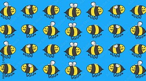 Cute minimalistic bee / honeybee seamless animation. Perfect for all your insect / child / cartoon related projects. 1080p, 60fps