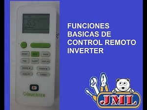 REMOTE CONTROL FUNCTION INVERTER JML AIR CONDITIONERS