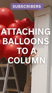 4.5K views · 23 reactions | New subscriber video available now. . Step by step how I hang balloon on a column so that they don’t get tossed around in the wind! . To subscriber press the link on our story :) | Pop Pop Balloon | Facebook