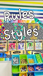 Teaching the art room rules doesn’t have to mean talking nonstop. Sometimes I just use my hands 👋 to help students silently recite them! It keeps expectations super clear and consistent. Want my list of rule-reciting styles? Comment FREEBIE and I’ll send it your way! Slides posters are also in my TPT store 🙂 #elementaryartteacher #atyroomrules #artroommanagement | Managing the Mess