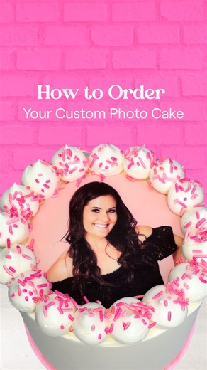 Want your favorite photo... on a cake? We got you 💖 Ordering a custom photo cake is just a few clicks away! Ready to make yours? Tap the link in bio to get started 🎂✨ custom cakes, LA dessert bakery, cake delivery, handcrafted sweets, luxury desserts, birthday cakes, custom cookies, unique cake designs | Sweet E's Bake Shop