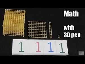 DIY Montessori math materials with 3D pen