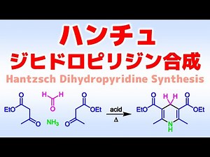 ハンチュジヒドロピリジン合成 (Hantzsch Dihydropyridine Synthesis)の反応機構
