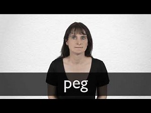 How to pronounce PEG in British English