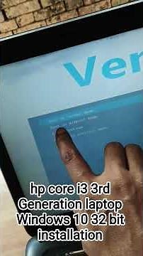 hp core i3 3rd Generation laptop Windows10 32bit installation || Hp laptop windows upgrade