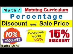 MATH 7 Discount and Sale price #matatag #money #percentage #discount #saleprice #matatagcurriculum