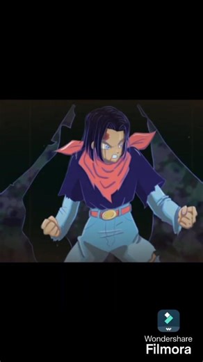 Hiding in the blue | #android17 #suno17 #art #digitalart