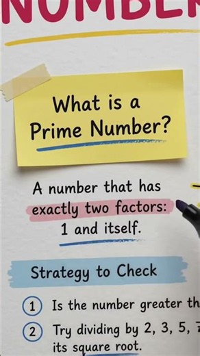 Prime Numbers Explained 🔢 | What is a Prime Number? | Easy Maths for Kids | #shorts