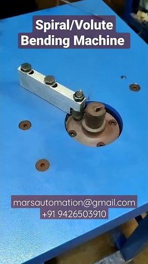 Spiral / Volute Bending Machine. Architectural Spiral Wrought Iron Strip/Wire Bending Machine