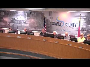 Stanly County Commissioners Meeting: October 6, 2025