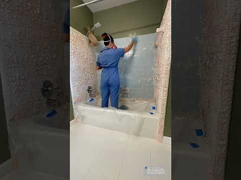 Ep.2 Bathtub refinishing | Removing peeling paint from tiles | House Project Home Reno series
