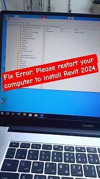 Fix Error: Please restart your computer to install Revit 2024.#f #fyp #fy #auto #deisk #revit
