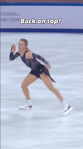 Amber Glenn jumps straight to the top of the podium with her stunning triple Axel! 💥 #FigureSkating