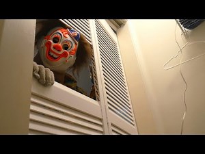 Scary Clown Attacks Michael Myers from Halloween - Two Clown attack in 2018!