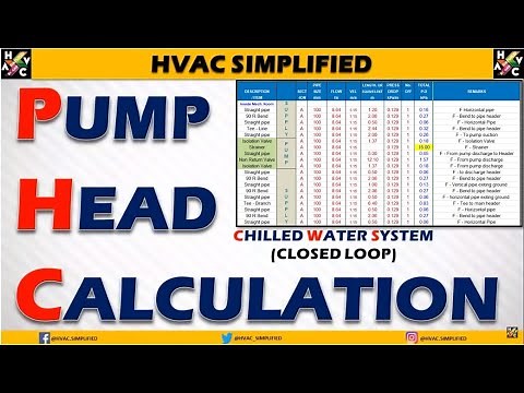 HVAC Learning - Pump Head Calculation Sheet