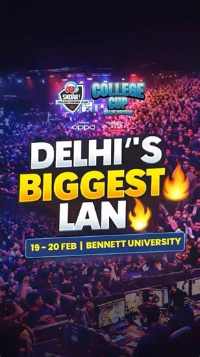 Skoar College Cup Finale at Bennett University - Don't miss this! 🔥