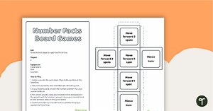 Doubles Subtraction Board Game