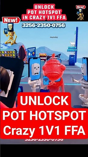 POT HOTSPOT IN CRAZY 1V1 FFA All Guns & Rides FORTNITE #fortnitecreative