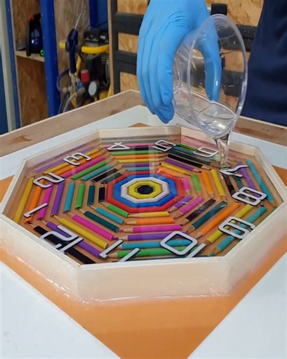 Amazing Epoxy Resin Clock Made with Colored Pencils | DIY & Crafts