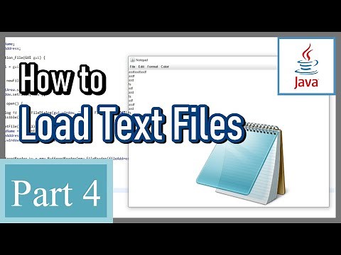 How to Make Notepad in Java (4/8) - Load Text Files