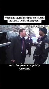 FBI Agent Loses Control During Traffic Stop #bodycam #cops #police #youtubeshorts